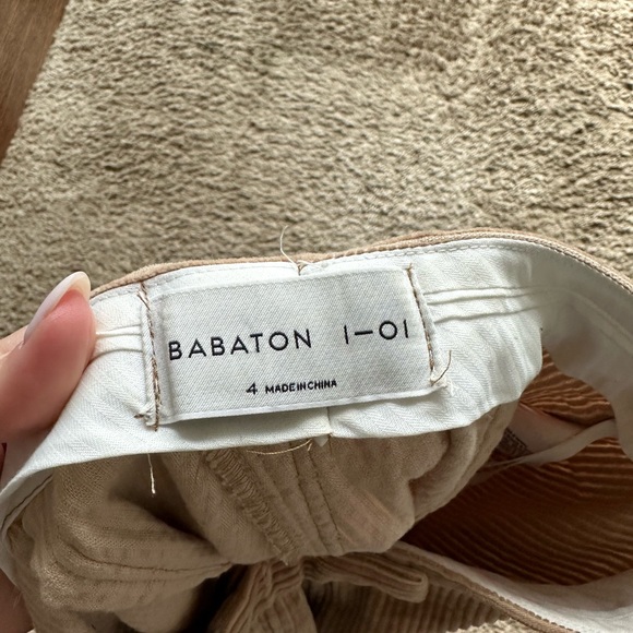 Babaton Cropped Corduroy Pant - Picture 4 of 4